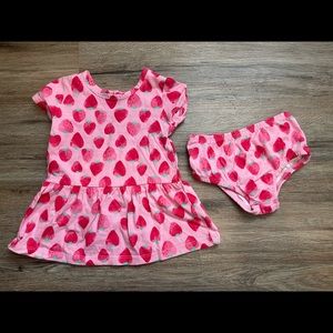 Strawberry baby dress